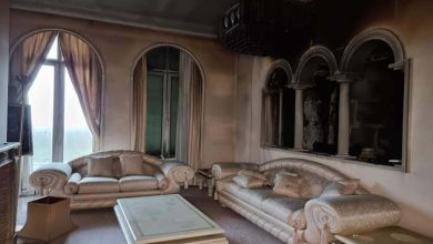 Photo of Chateau Scarface’ abandoned by fraudsters has bulletproof windows and gold bathroom