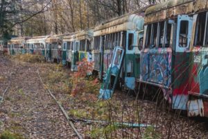 Photo of See Inside the Abandoned Trolley Graveyard Near Johnstown, Pennsylvania